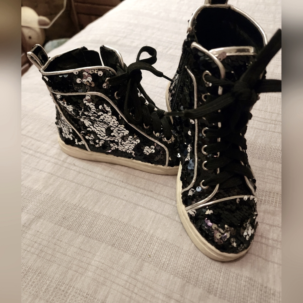 Dolce Vita sequin high top sneaker